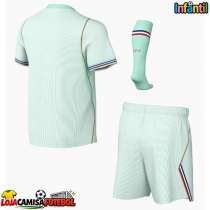 Camisa de Futebol França Equipamento Secundário Infantil Mundo 2026 Manga Curta (+ Calças curtas)